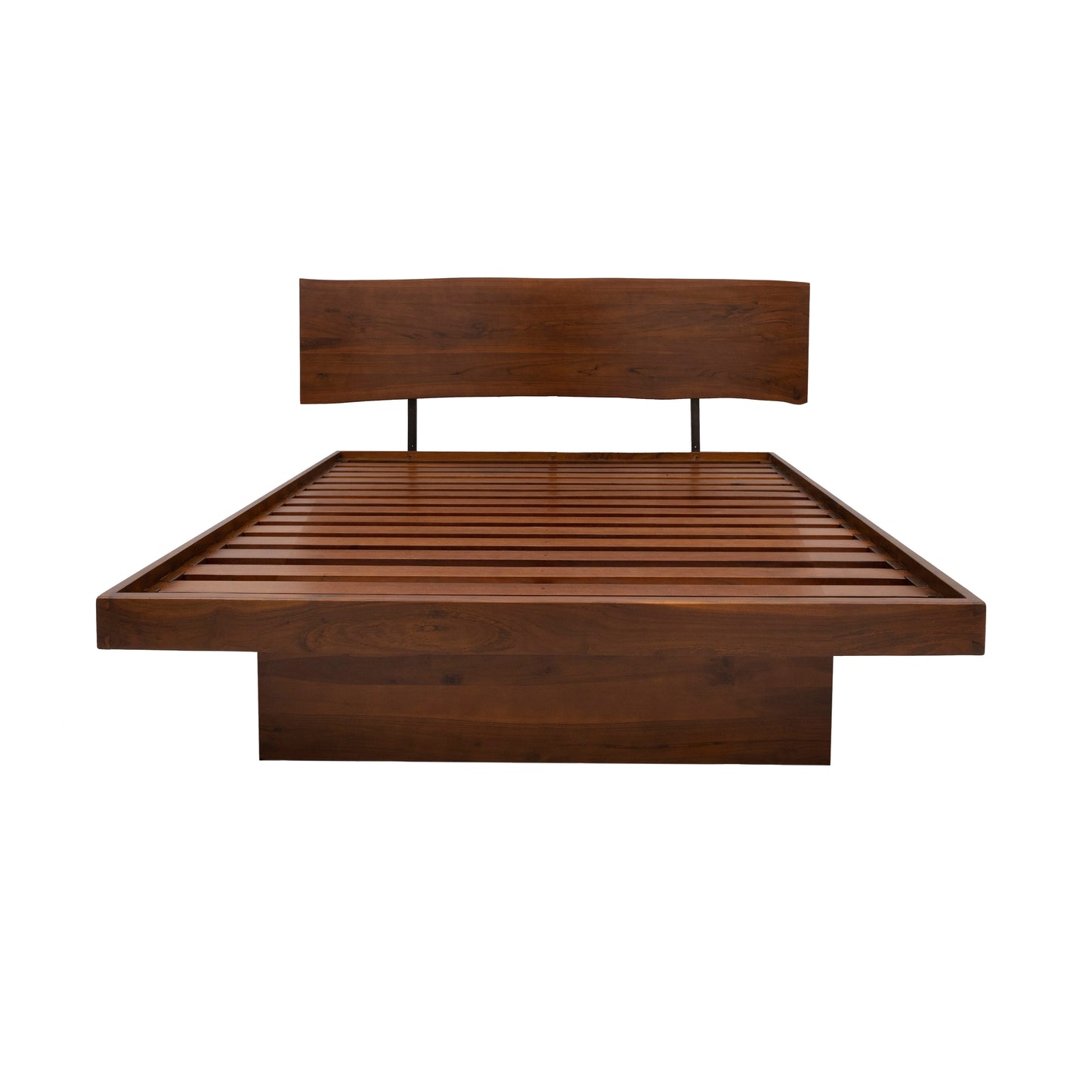 Live Edge Platform Elate Storage Bed with Headboard