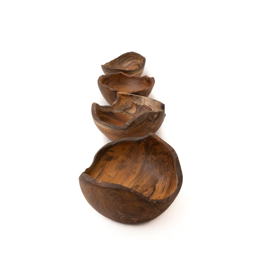 Erosion Teak Root Bowl