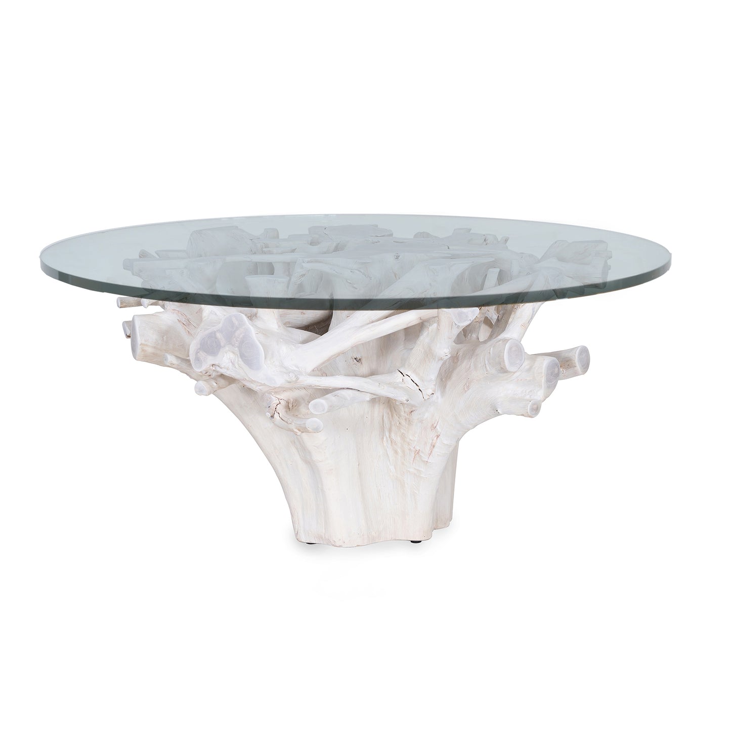 Lotus Teak Root Dining Table - Bleached