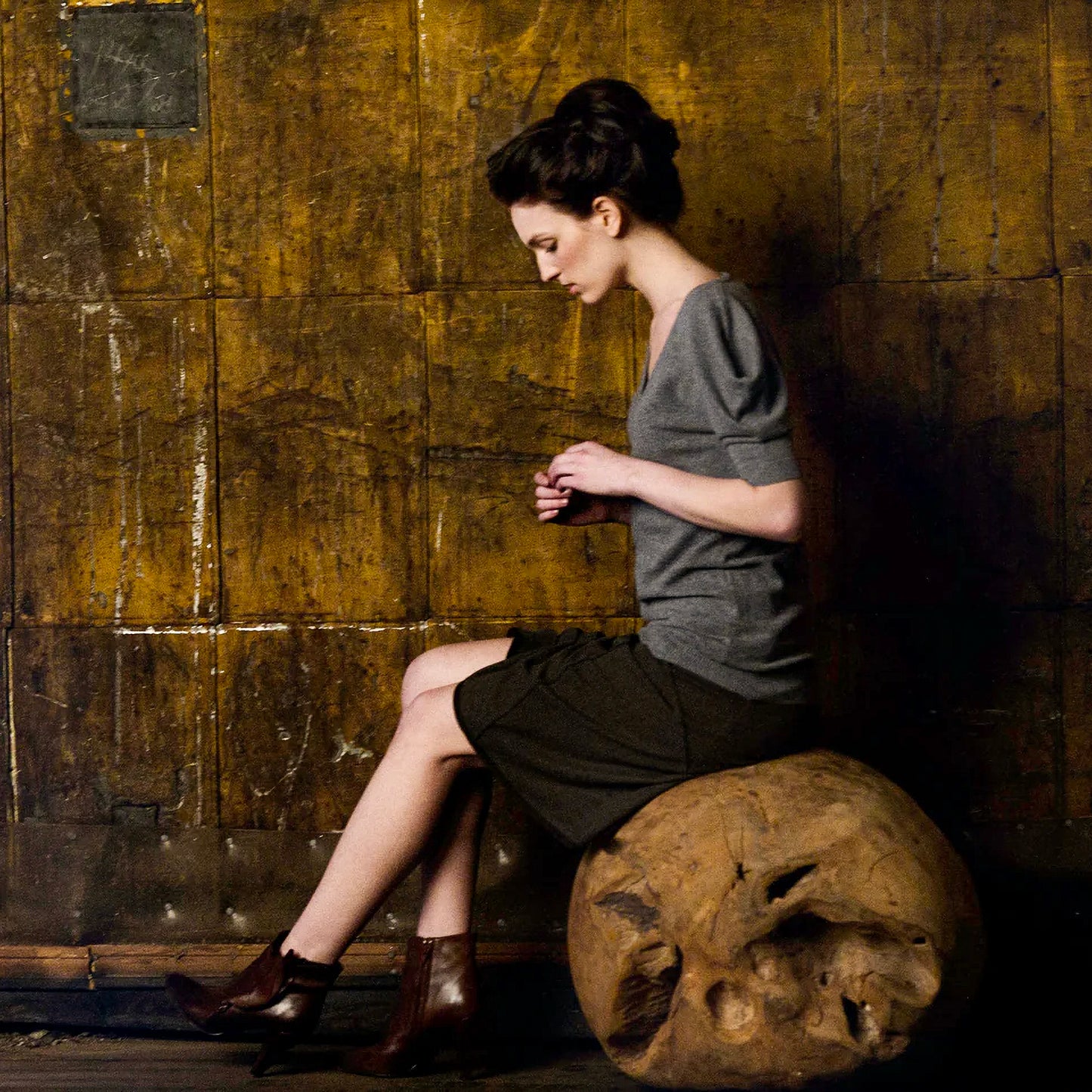 Teak Root Ball Side Table