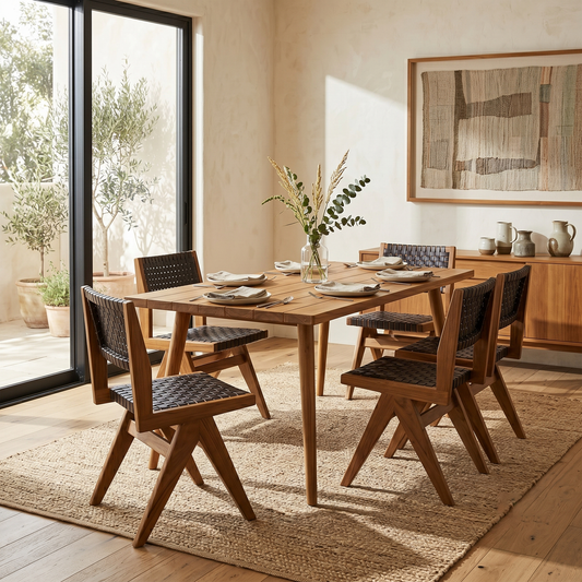 Kali Live Edge + Reef Dining Table