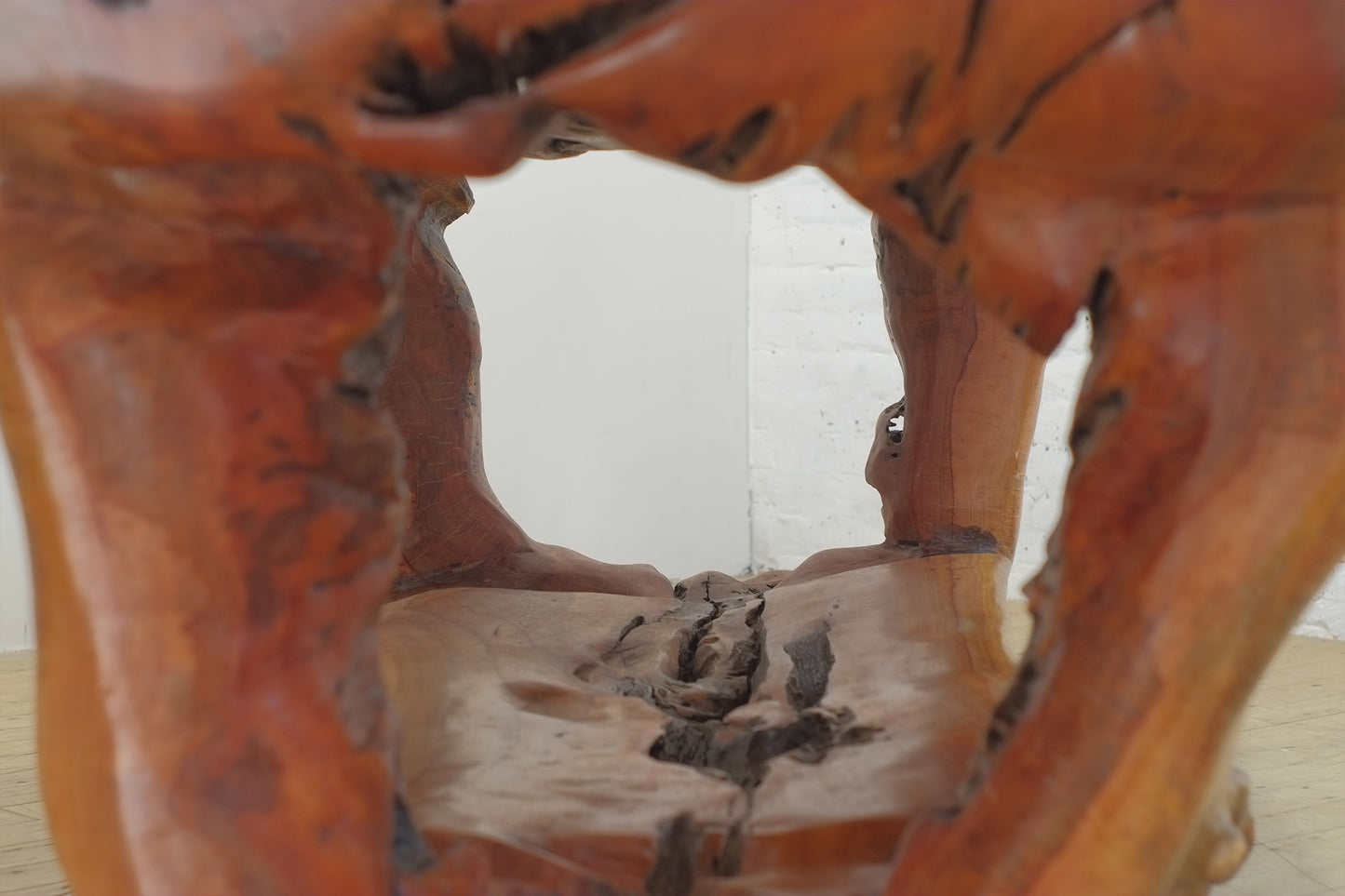 Ingas Wood Table - The Beast with Shelf