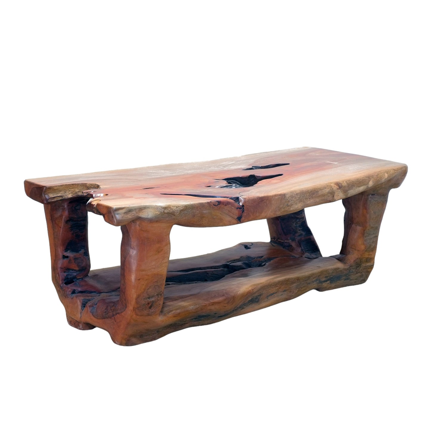 Ingas Wood Table - The Beast with Shelf
