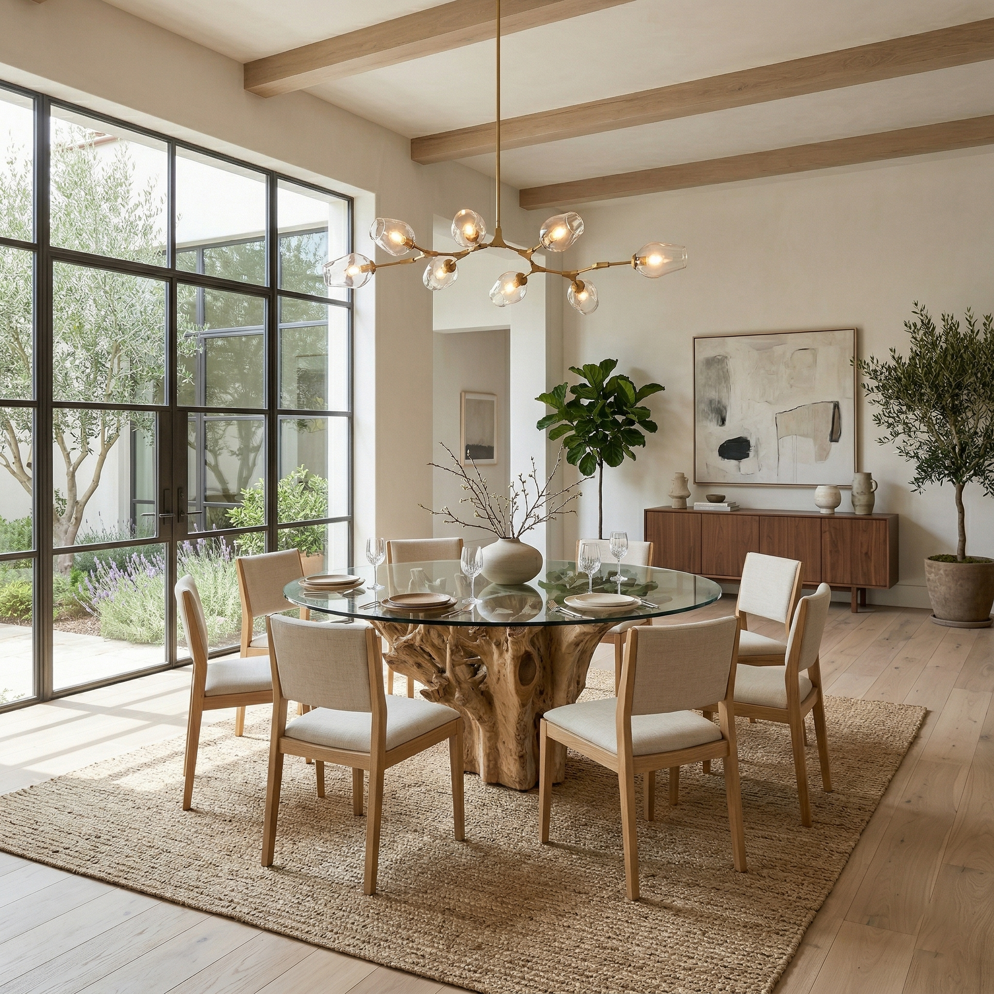 ダイニングテーブル　FromTheSource Lotus Teak Root Dining Table – FROM THE SOURCE