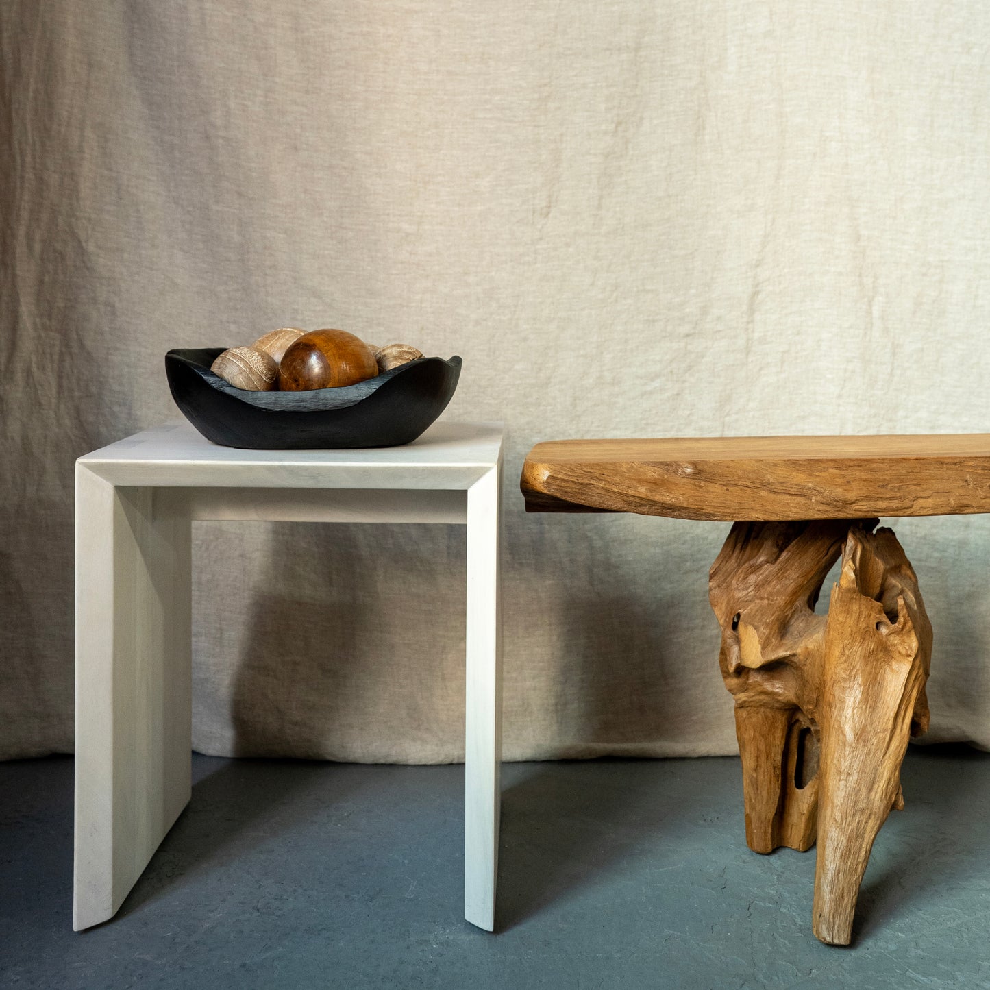 Erosion Teak Root Bowl