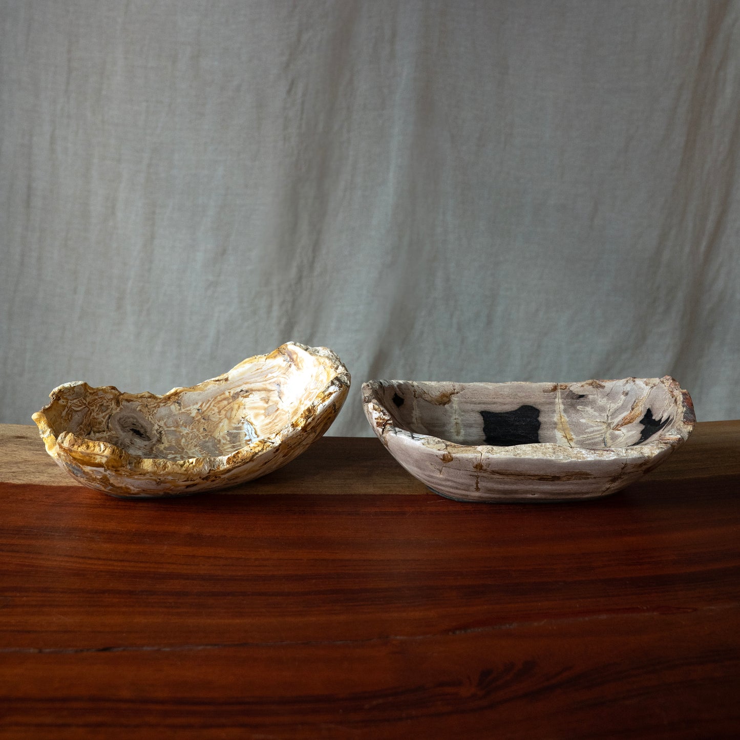 Petrified Wood Bowls, Oval