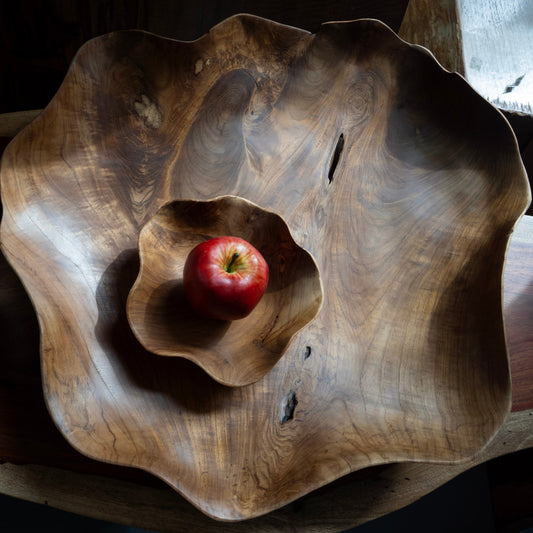Rose Teak Root Bowl