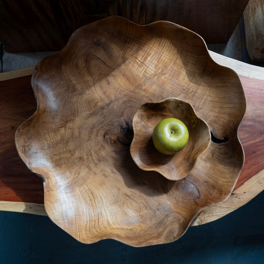 Rose Teak Root Bowl