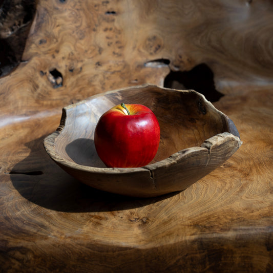 Erosion Teak Root Bowl