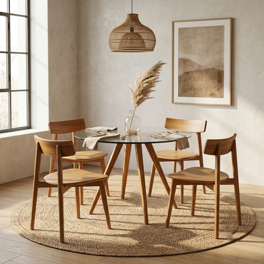 Quad Glass Dining Table