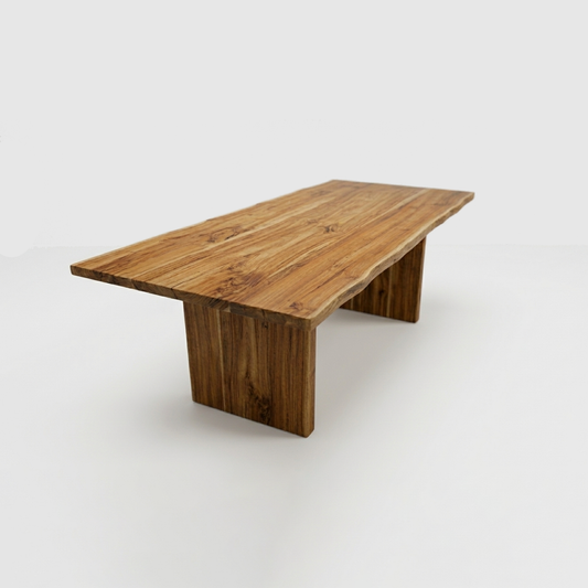 Lurus Base + Kali Live Edge Dining Table