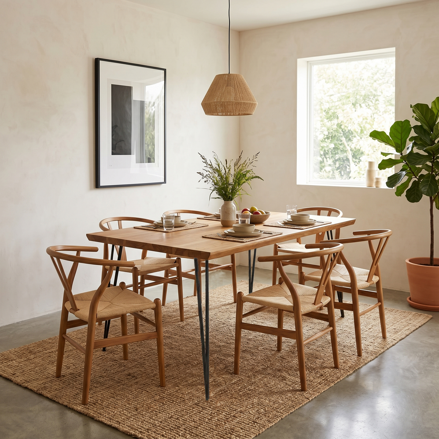 Kali Live Edge  + Corvus Dining Table