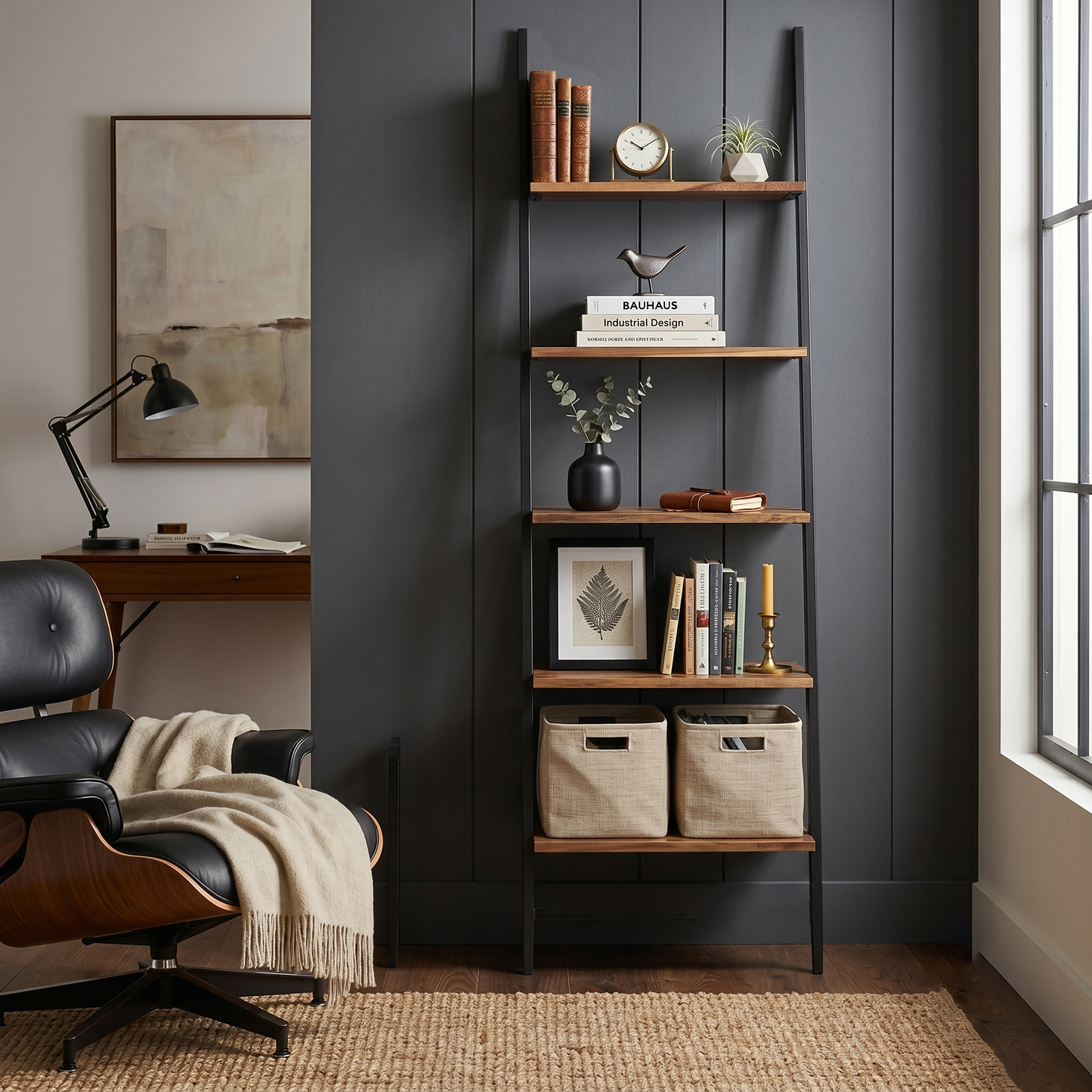 Mika Ladder Bookcase