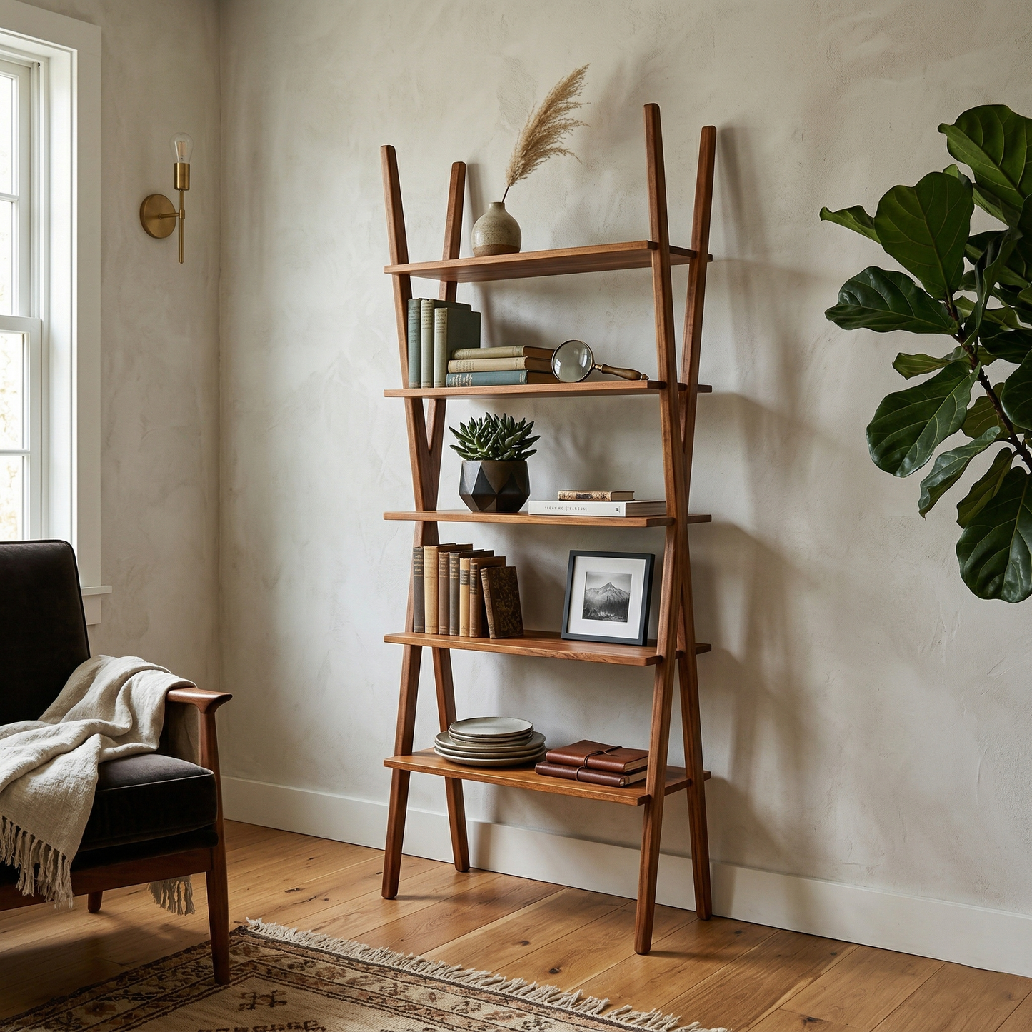 Tipi Bookcase 5 Shelf