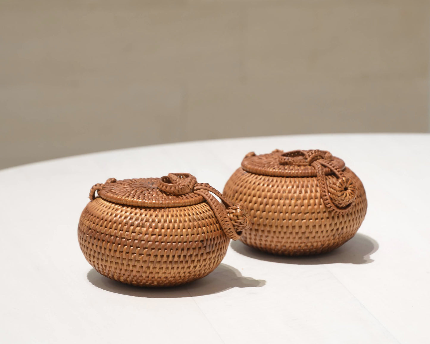 Woven Bowl with Lid