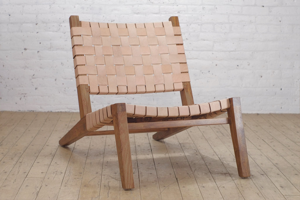 Clearance Grasshopper Lounge Chair Leather