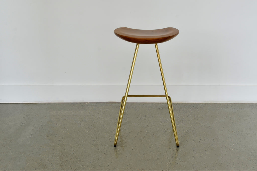 Clearance Perch Counter Stool • Brass